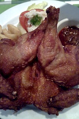 Roast chicken with samba sauce