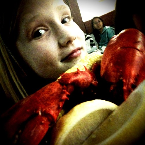 Sarah and the lobstah!