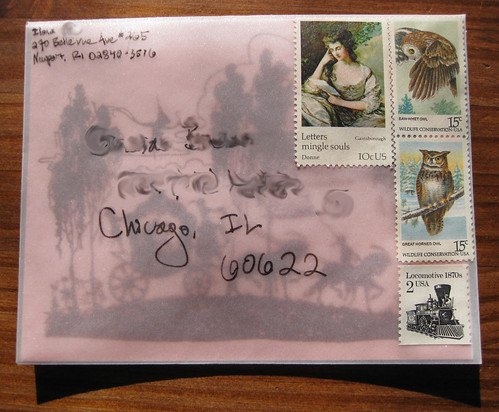 Jezebel with vintage stamps