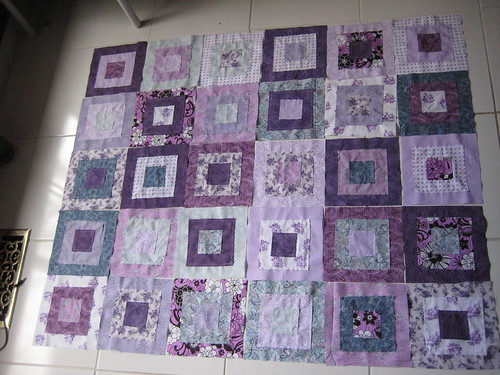 Ragged Squares Quilt Placement