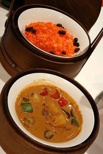 Briyani rice with (Garoupa) Fish Fillet Curry