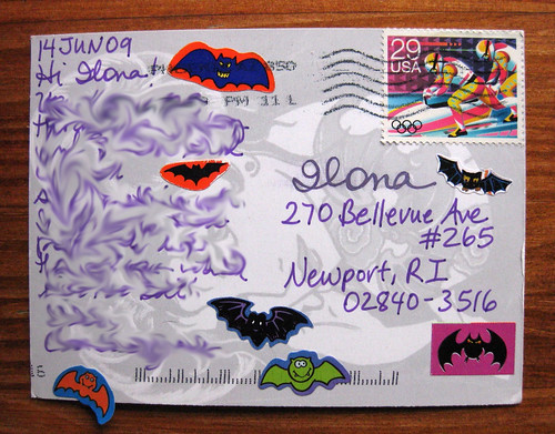 Batty Sendsomething postcard