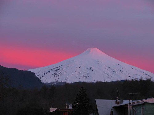 sunset in Pucon