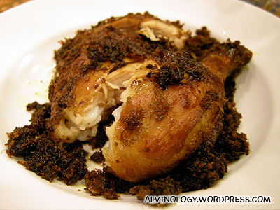 Fried chicken with spices
