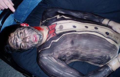 If youre as lucky s this guy, youll pass out drunk and wake up with a new tuxedo