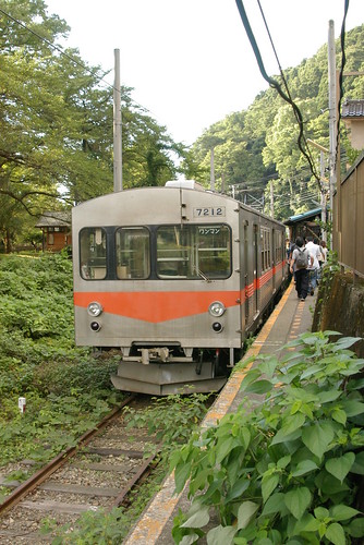 Hokutetsu7200series in Kaga-Ichinomiya,Hakusan,Ishikawa,Japan 2009/8/23