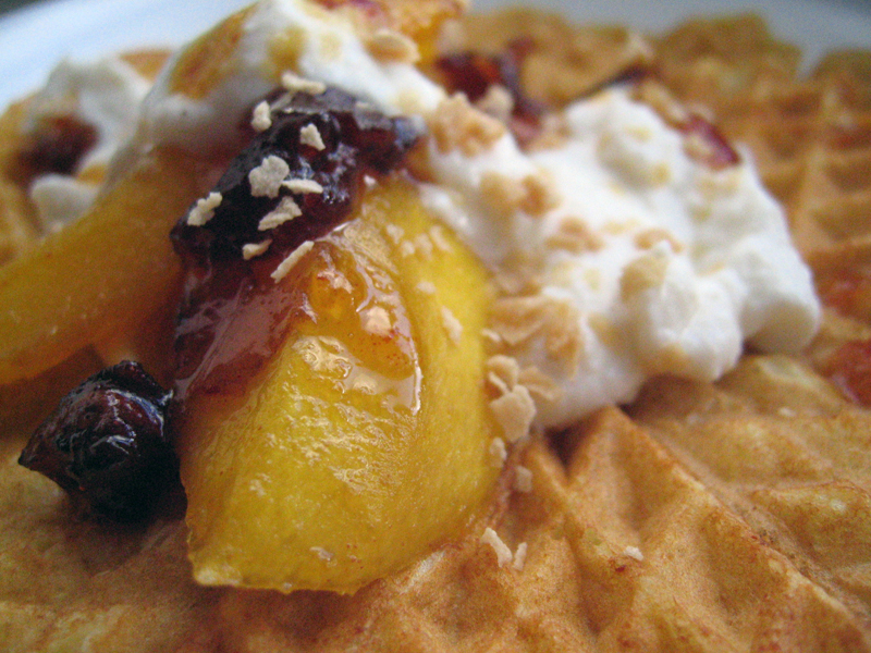 Sugar-grilled Date Mango with Maple Ricotta 