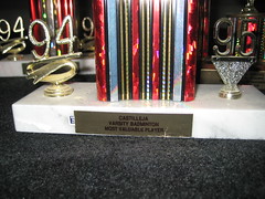 94-95 varsity badminton mvp trophy