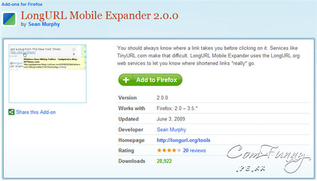 LongURL Mobile Expander 2.0.0