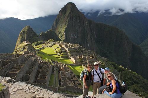 Posing at Machu Picchu