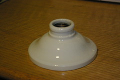 Porcelain shower light fixture (cleaned)