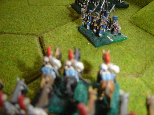 French Lancers fall on the Prussians