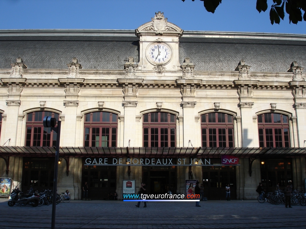La gare SNCF de Bordeaux St-Jean (33000)