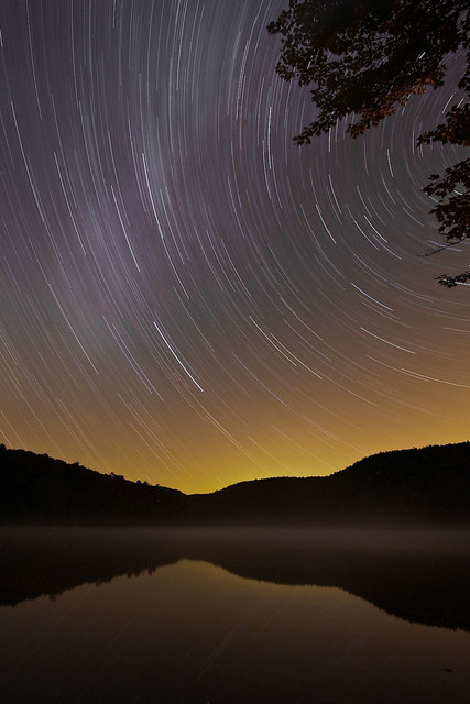 Star Trails over Heart Lake