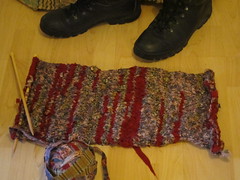 knitted rag rug v1