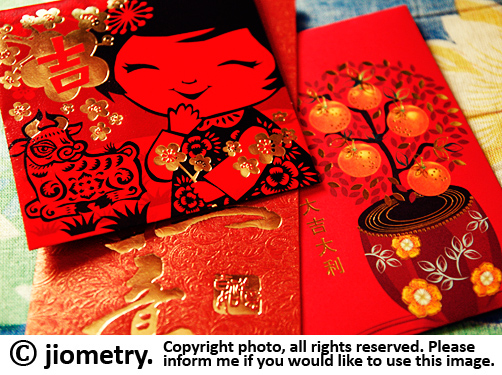 Red hong bao envelopes for you! Happy auspicious 2009 ox year!