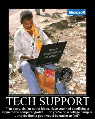 tech support demotivator