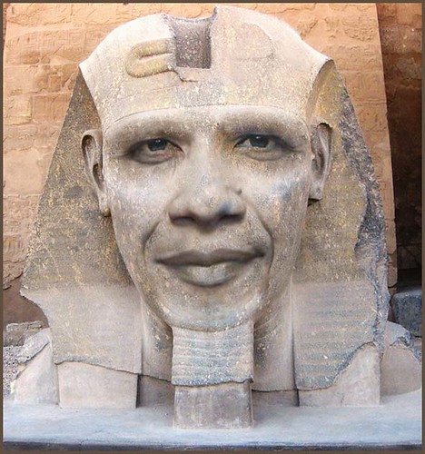 Obama in Egypt by Human_Descent.