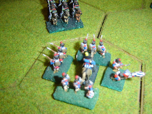 D'Erlon forms square against the Prussian cavalry