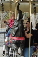 Catie & me on the carousel