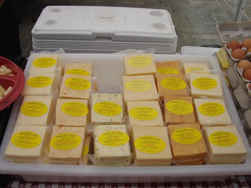 Cheese from Millport Dairy at the Rock Center Farmer's Market