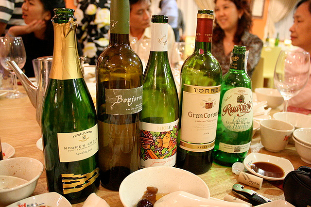 Wines at our table