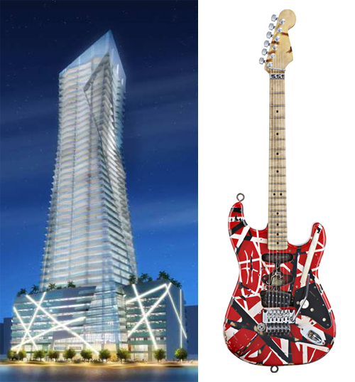 Daniel Libeskind building / Van Halen guitar