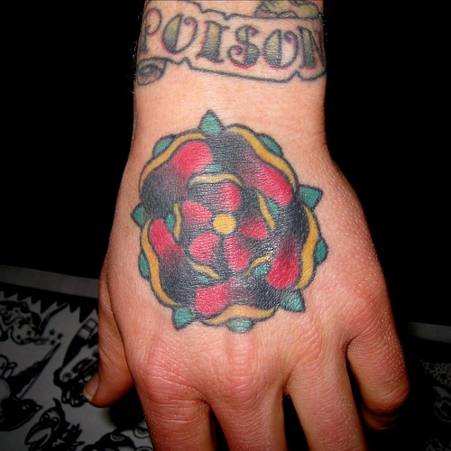 star tattoo on hand. Hand Tattoo by Tilt @ Star of