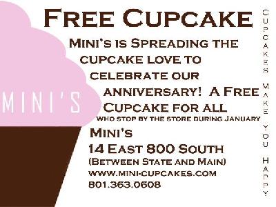 Free mini cupcake from Mini's Cupcakes
