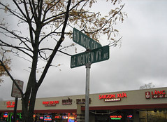 Eden Center, Fairfax, Virginia, parking lot signage