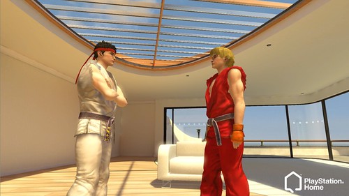 Ryu and Ken in PlayStation Home