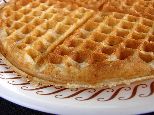 waffle house waffle close up