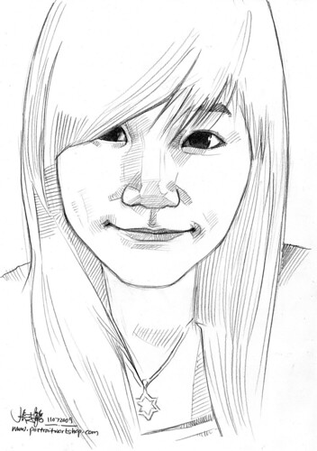 lady portrat in pencil (simple sketch) 110709