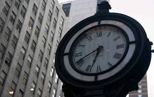 Clock on 5th Avenue