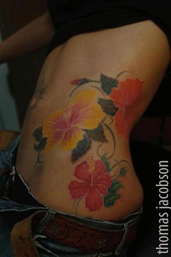 hibiskus tattoo. Hibiscus tattoo by thomas