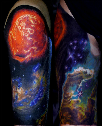 sleeve tattoos space