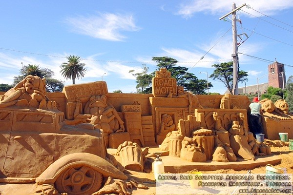 Annual Sand Sculpting Australia exhibition, Frankston waterfront-28