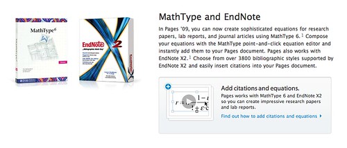 Endnote supports Pages '09