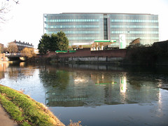 Kings Place - reflections in broken ice