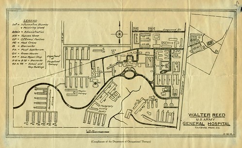 world war 1 map 1918. Walter Reed Map, 1918