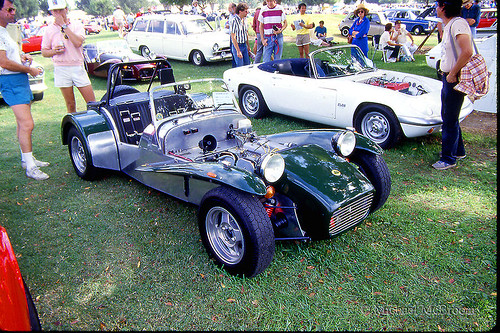 Lotus Super 7 at the All British Day Meet somewhere in the San Fernando 