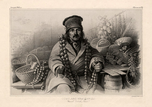 011-Vendedor de cebollas- Varsovia 1841-Album de dibujos de Varsovia- Piwarski