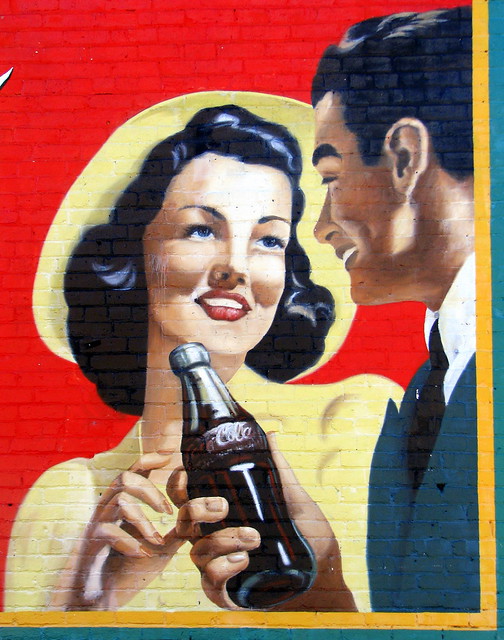 Restored Acworth, GA Coke Mural
