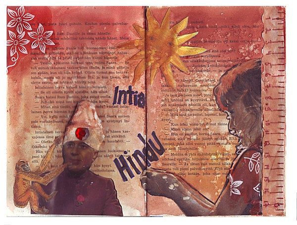 Altered Book Brown page