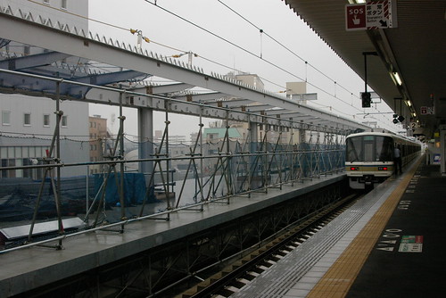 Platform under construction in Nara,Nara,Nara,Japan 2009/7/28
