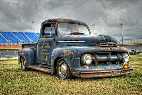 1951 Ford F1 Rat Truck at the Southeastern Nationals by Carolinadoug