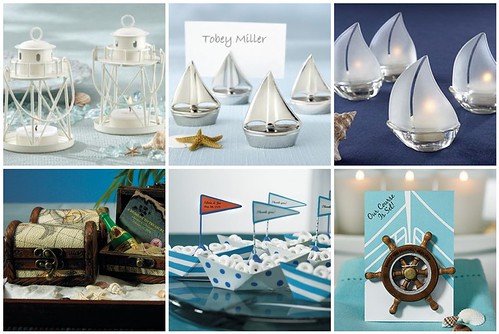 Set the tone for your seaside affair with nautical wedding decorations that