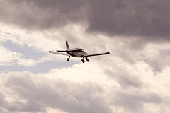 Piper Cherokee PA-28 In Flight