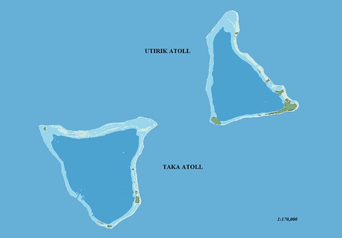 Utirik & Taka Atolls - EVS Precision Map (1-170,000)