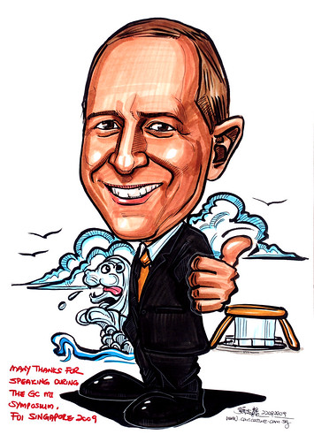Caricature for GC Asia Dental - 2